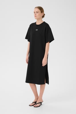 Jersey jurk Oversize fit black