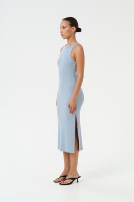 Jersey jurk Slim fit blue