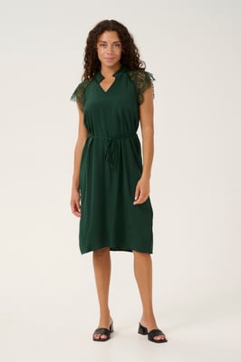 Jurk Straight fit dark green