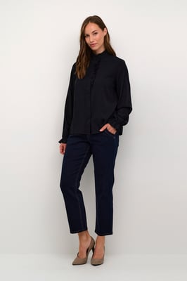 Overhemd met lang mouwen Straight fit black