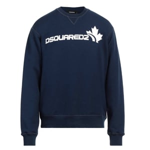 Dsquared2 Bold Maple Leaf Logo Marineblauwe Sweatshirt