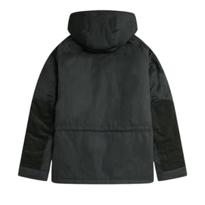Fred Perry korte snorkel nachtgroene parka jas