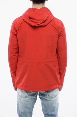 GTX-windjack met capuchon en handige zakken in rood