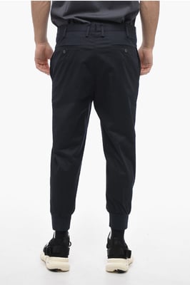Low-rise slim fit JACK-broek met manchetten in blauw