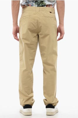 Hoge taille chinobroek in beige