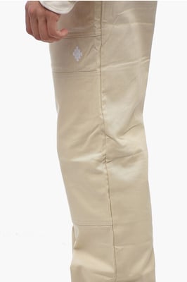 Katoenen CROSS Chino-broek in beige
