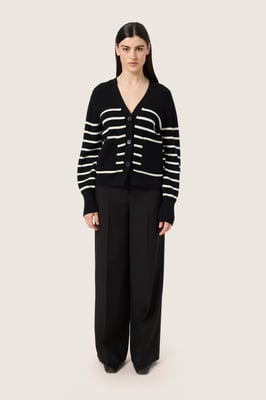 Vest Regular fit black white