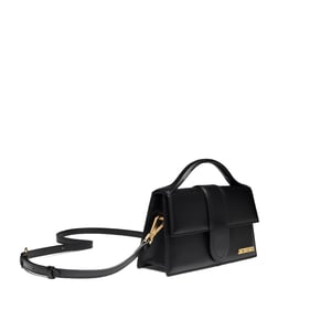 Jacquemus Le Grand Bambino Leren Tas - Goud Logo