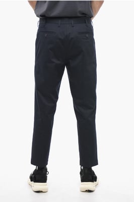 Slim Fit JAMIE-broek met riemlussen in blauw
