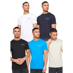 Henleys Heren Henycore T-Shirt (Verpakking van 5) (Meerkleurig)