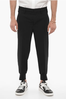 Laag getailleerde slim fit JACK-broek in zwart