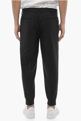 Laag getailleerde slim fit JACK-broek met manchetten in middernachtblauw