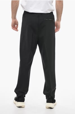Losse LOUIS-broek met elastische tailleband in zwart