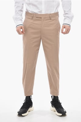 Slim Fit BARRETT METAL-broek met verstelbare enkels in bruin