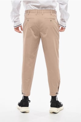 Slim Fit BARRETT METAL-broek met verstelbare enkels in bruin