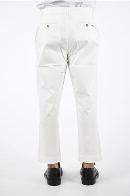 Stretch BOYFRIEND-broek in wit