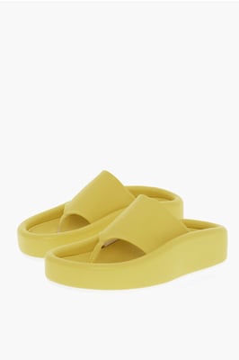 MM6 Kunstleren Teenslippers in Geel