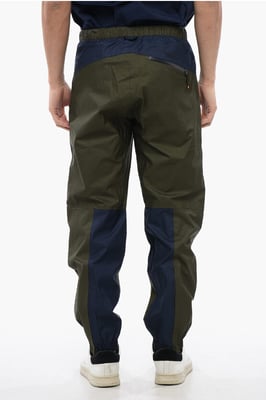 Tweekleurige SPRINGER-broek in Blu, Verde