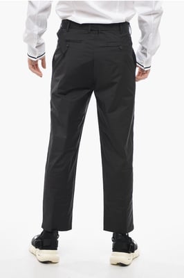 Losse ANDO-broek met industriële riem in zwart