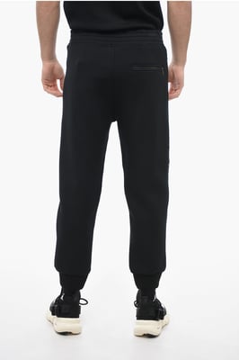 Neopreen Skinny Fit Biker Joggingbroek in Zwart