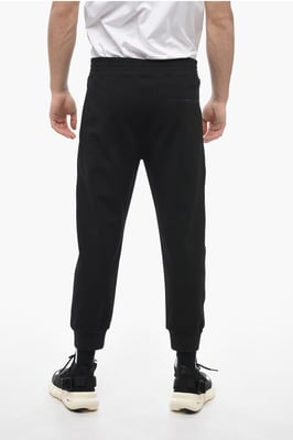 Skinny Fit JUMBLED BOLTS joggingbroek met borduursels in zwart