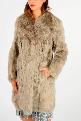 MM1 Alpaca Echte Bontjas in Beige