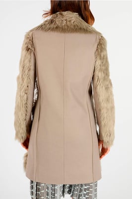 MM1 Alpaca Echte Bontjas in Beige