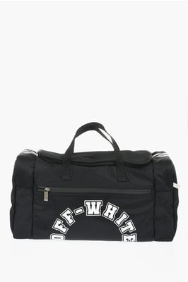 Nylon OUTDOOR BASEBALL Weekendtas met Afneembare Banden in Zwart