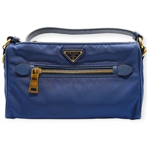 Prada Blauwe Nylon Schoudertas - '10s