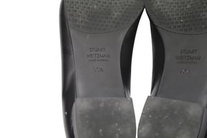Stuart Weitzman Ballerina's in Zwart Leer