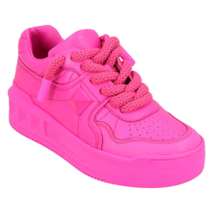 Valentino One Stud XL Leren Sneakers Roze