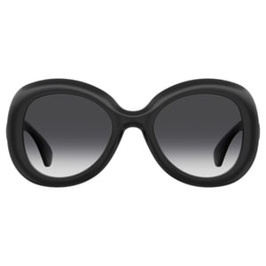 Moschino Bold ronde zwarte zonnebril