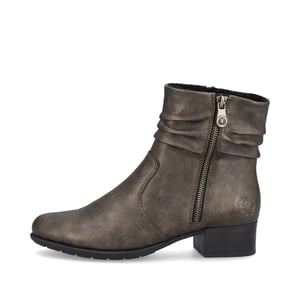 Rieker 78656-90 Dames Leren Laarzen Metaalachtig