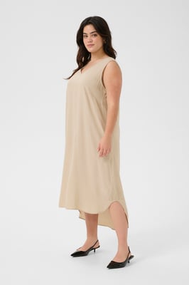 Jurk A-shape beige