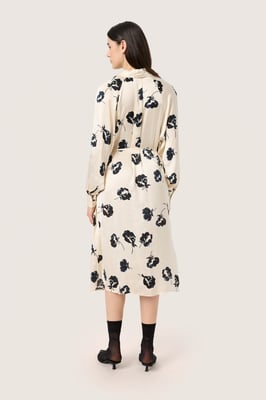 Jurk Loose fit black white