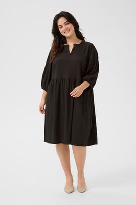 Jersey jurk Regular fit black