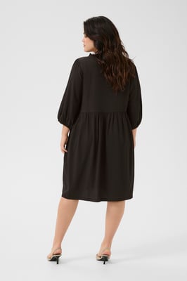 Jersey jurk Regular fit black