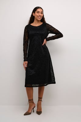 Jersey jurk Relaxed fit black