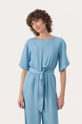 Jumpsuit Easy fit light blue