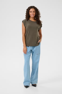 Jersey top Loose fit Sea Turtle olive