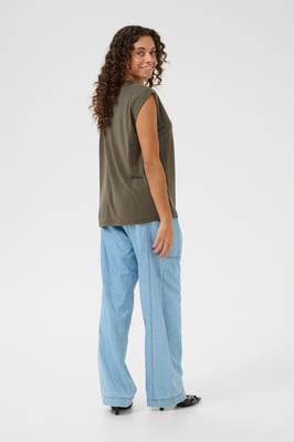 Jersey top Loose fit Sea Turtle olive