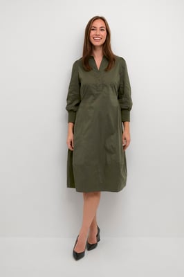 Jurk Feminine Burnt Olive