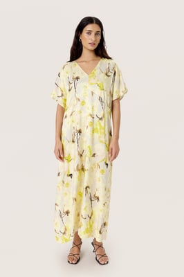 Jurk Regular fit French Vanilla Floral Print cream