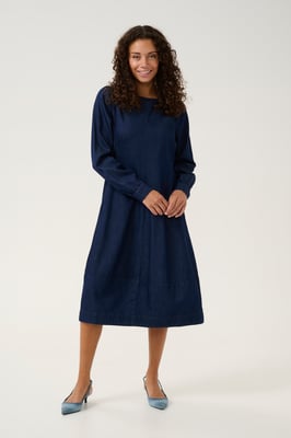 Denim Jurk Casual fit Rinse Wash blue