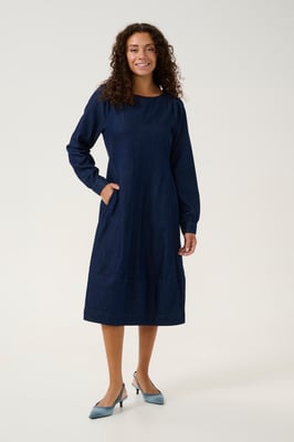 Denim Jurk Casual fit Rinse Wash blue