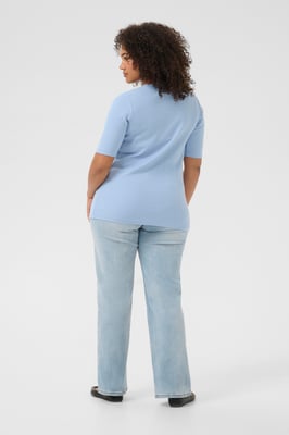 T-shirt Tight fit Soft Chambray light blue