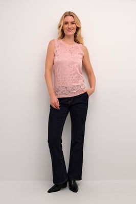 Mouwloos shirt Relaxed fit Pale Mauve rose