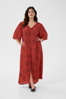 Jurk A-shape Grenadine Graphic Animal multicolour
