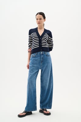 Jeans Boyfriend fit Washed Denim blue