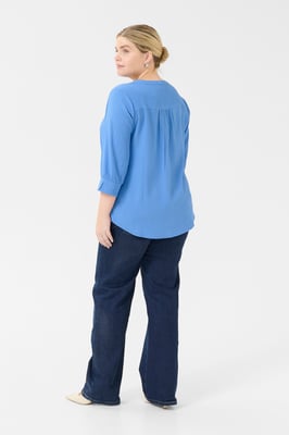 Blouse met lange mouwen Regular fit Ebb and Flow blue